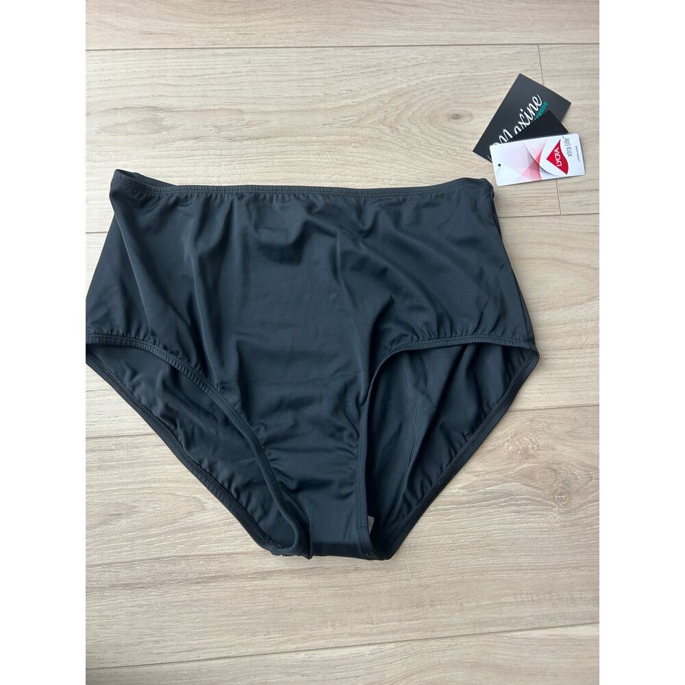 Maxine of Hollywood Black Swimsuit Bottom NWT Tummy Control Size 16 - Picture 3 of 9